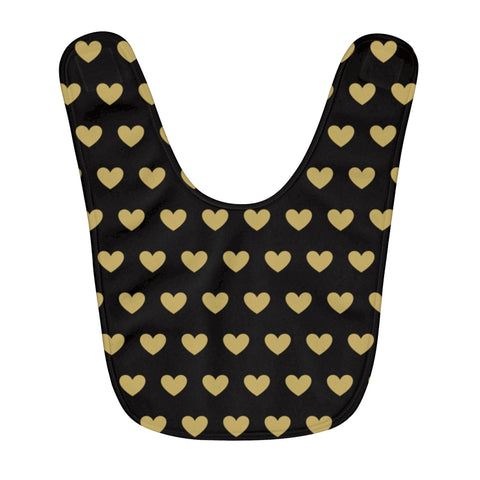 Love Hearts Fleece Baby Bib