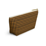 Diamond Pattern Accessory Pouch w T-bottom