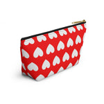 Love Hearts Accessory Pouch w T-bottom