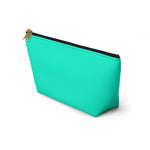 Blue Green Accessory Pouch w T-bottom