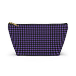 Diamond Pattern Accessory Pouch w T-bottom