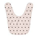 Polka Dots Fleece Baby Bib