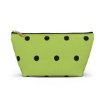 Polka Dots Accessory Pouch w T-bottom