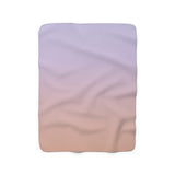 Color Gradient Sherpa Fleece Blanket