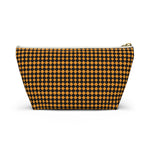 Diamond Pattern Accessory Pouch w T-bottom