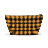 Diamond Pattern Accessory Pouch w T-bottom