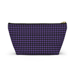 Diamond Pattern Accessory Pouch w T-bottom