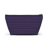 Diamond Pattern Accessory Pouch w T-bottom