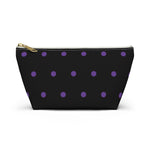 Polka Dots Accessory Pouch w T-bottom