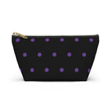 Polka Dots Accessory Pouch w T-bottom