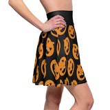 Pumpkin Pattern Women's Skater Skirt