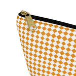 Diamond Pattern Accessory Pouch w T-bottom