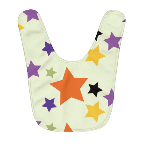 Star Pattern Fleece Baby Bib