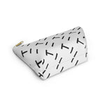 T Pattern Accessory Pouch w T-bottom