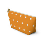 Polka Dots Accessory Pouch w T-bottom