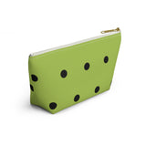 Polka Dots Accessory Pouch w T-bottom