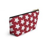 Star Pattern Accessory Pouch w T-bottom