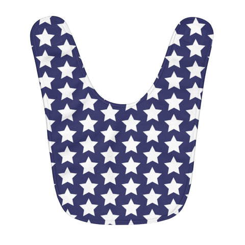 Star Pattern Fleece Baby Bib