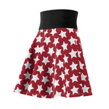 Star Pattern of Women's Skater Skirt