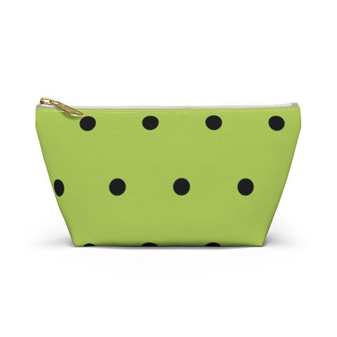 Polka Dots Accessory Pouch w T-bottom