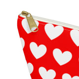 Love Hearts Accessory Pouch w T-bottom