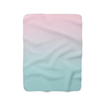 Color Gradient Sherpa Fleece Blanket