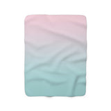 Color Gradient Sherpa Fleece Blanket