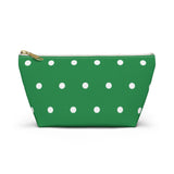 Polka Dots Accessory Pouch w T-bottom