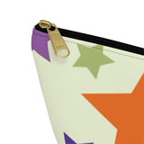 Star Pattern Accessory Pouch w T-bottom