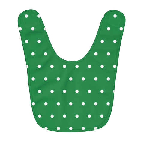 Polka Dots Fleece Baby Bib