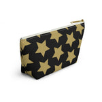 Star  Pattern Accessory Pouch w T-bottom