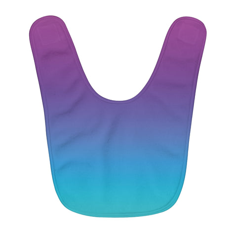 Color Gradient Fleece Baby Bib