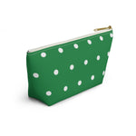 Polka Dots Accessory Pouch w T-bottom