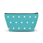 Polka Dots Accessory Pouch w T-bottom