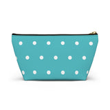 Polka Dots Accessory Pouch w T-bottom