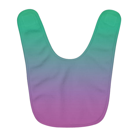 Color Gradient Fleece Baby Bib