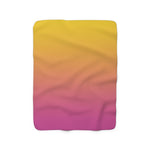 Color Gradient Sherpa Fleece Blanket