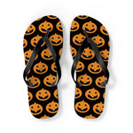 Pumpkin Pattern Flip Flops