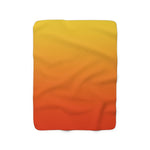 Color Gradient Sherpa Fleece Blanket