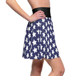 Star Pattern of Women's Skater Skirt