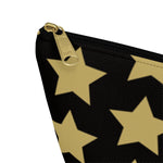 Star  Pattern Accessory Pouch w T-bottom