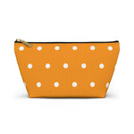 Polka Dots Accessory Pouch w T-bottom