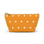 Polka Dots Accessory Pouch w T-bottom