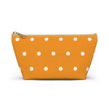 Polka Dots Accessory Pouch w T-bottom