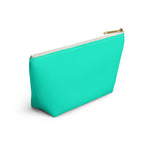 Blue Green Accessory Pouch w T-bottom