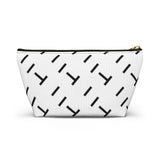 T Pattern Accessory Pouch w T-bottom