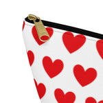 Love Hearts Accessory Pouch w T-bottom