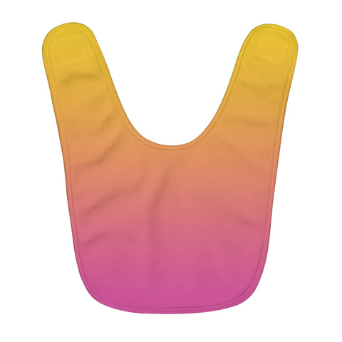 Color Gradient Fleece Baby Bib