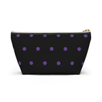 Polka Dots Accessory Pouch w T-bottom