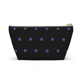 Polka Dots Accessory Pouch w T-bottom